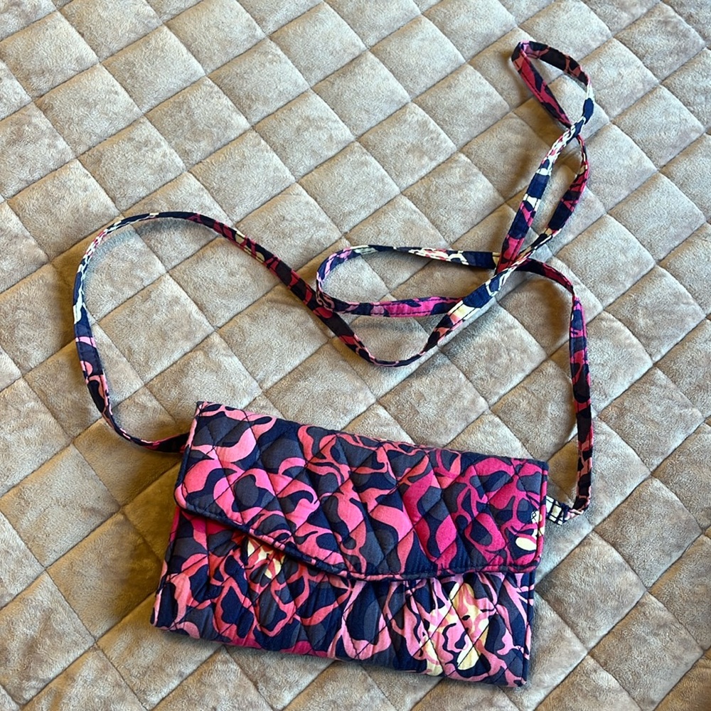 Vera Bradley wallet with strap